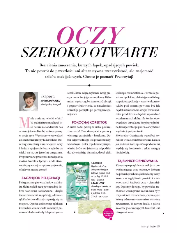 Hebe - gazetka promocyjna Magazyn od wtorku 03.09 do czwartku 31.10 - strona 89