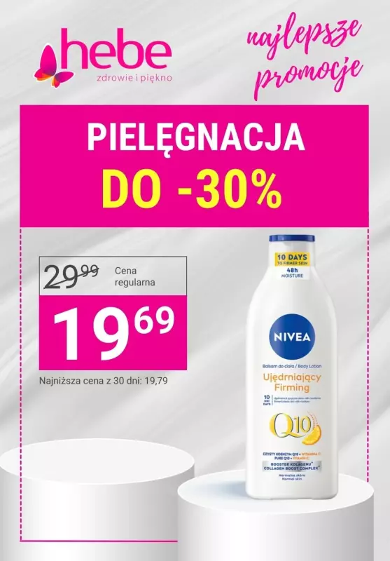 Hebe - gazetka promocyjna Do -30% kosmetyki do pielęgnacji  