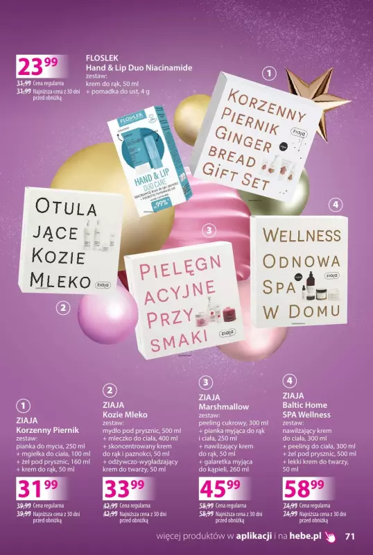 Hebe - gazetka promocyjna Katalog od poniedziałku 25.11 do wtorku 24.12 - strona 71