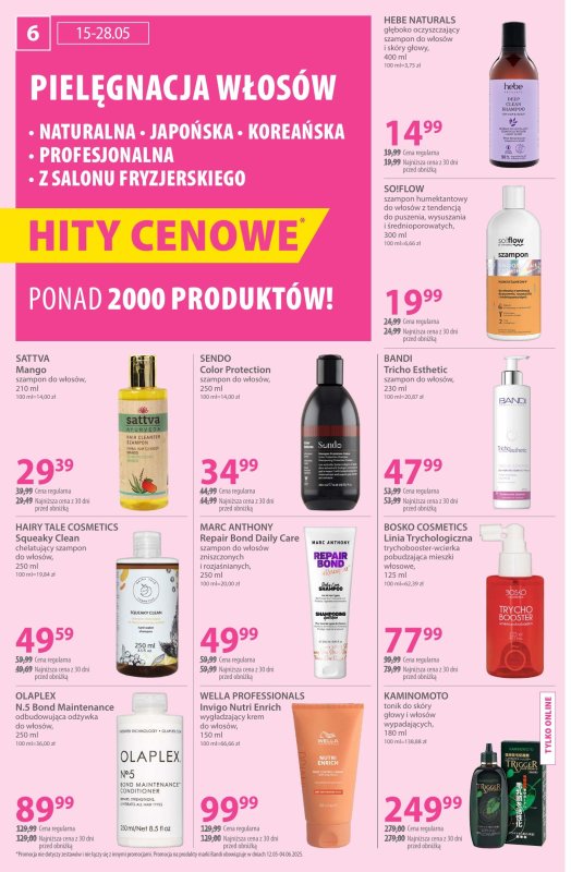 Hebe - gazetka promocyjna Gazetka od czwartku 08.05 do środy 21.05 - strona 6