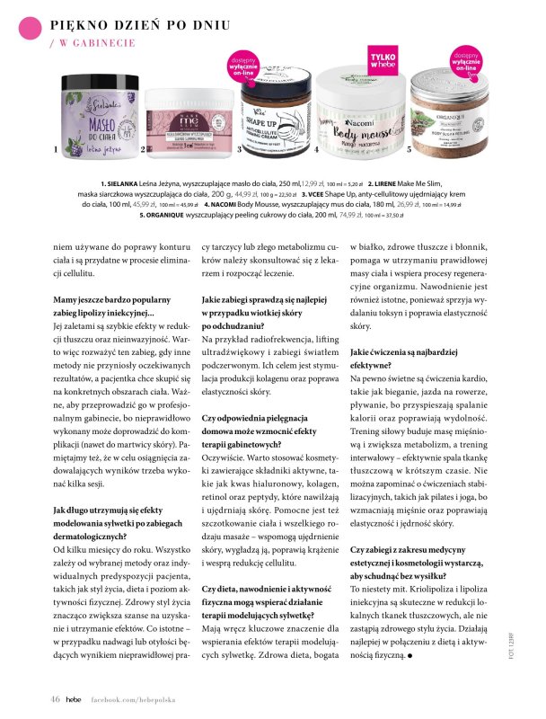 Hebe - gazetka promocyjna Magazyn od piątku 09.05 do poniedziałku 30.06 - strona 46