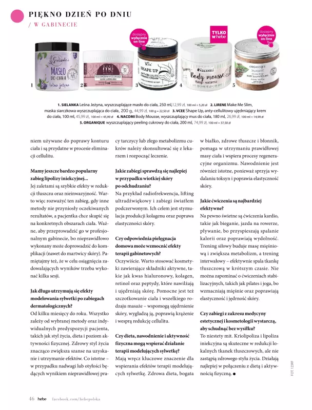Hebe - gazetka promocyjna Magazyn od piątku 09.05 do poniedziałku 30.06 - strona 46