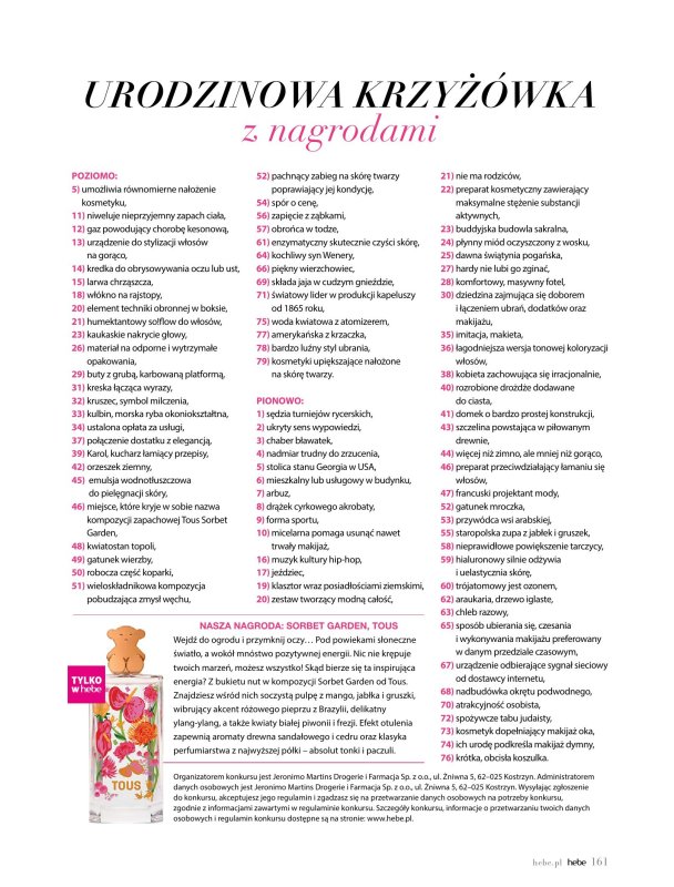 Hebe - gazetka promocyjna Magazyn od piątku 09.05 do poniedziałku 30.06 - strona 161