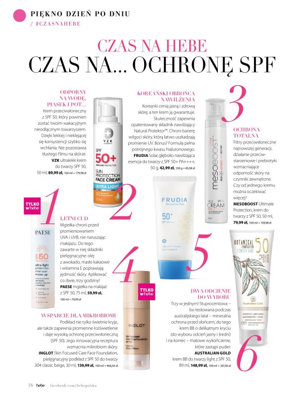 Hebe - gazetka promocyjna Magazyn od piątku 09.05 do poniedziałku 30.06 - strona 16