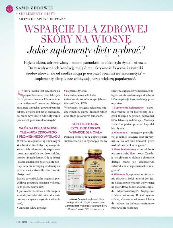 Hebe - gazetka promocyjna Magazyn od piątku 09.05 do poniedziałku 30.06 - strona 136