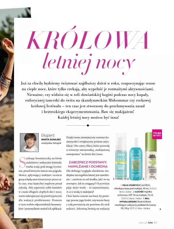 Hebe - gazetka promocyjna Magazyn od piątku 09.05 do poniedziałku 30.06 - strona 65