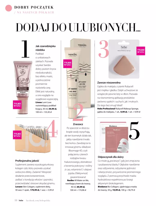 Hebe - gazetka promocyjna Magazyn od piątku 09.05 do poniedziałku 30.06 - strona 10