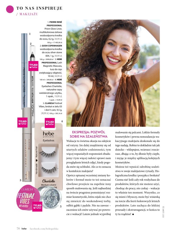 Hebe - gazetka promocyjna Magazyn od piątku 09.05 do poniedziałku 30.06 - strona 70