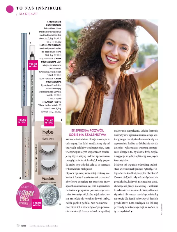 Hebe - gazetka promocyjna Magazyn od piątku 09.05 do poniedziałku 30.06 - strona 70