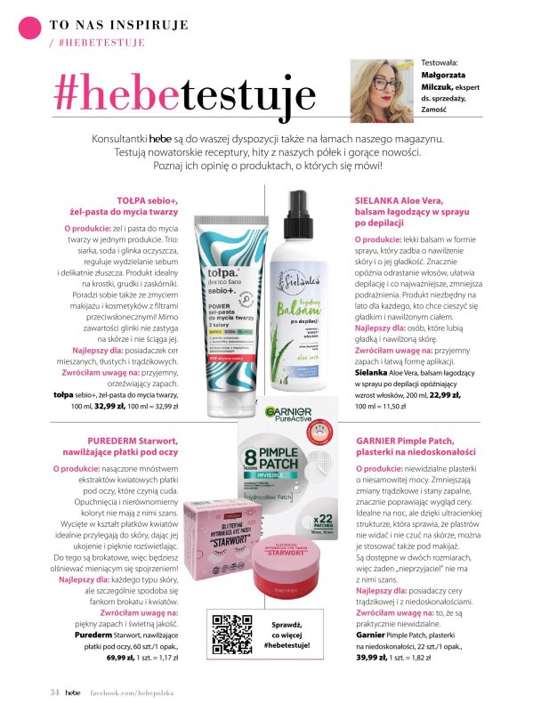 Hebe - gazetka promocyjna Magazyn od piątku 09.05 do poniedziałku 30.06 - strona 34