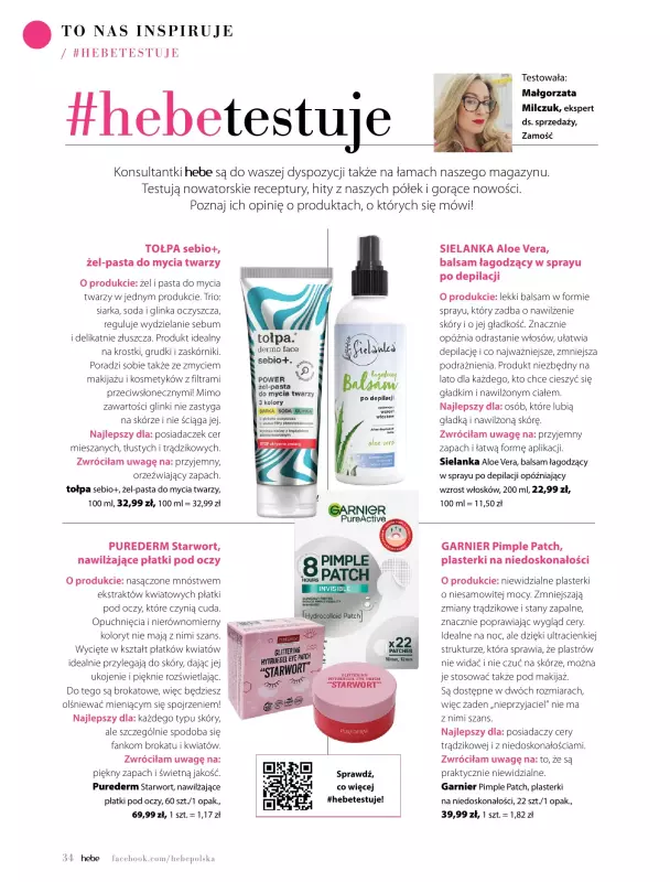 Hebe - gazetka promocyjna Magazyn od piątku 09.05 do poniedziałku 30.06 - strona 34