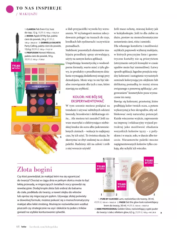 Hebe - gazetka promocyjna Magazyn od piątku 09.05 do poniedziałku 30.06 - strona 68
