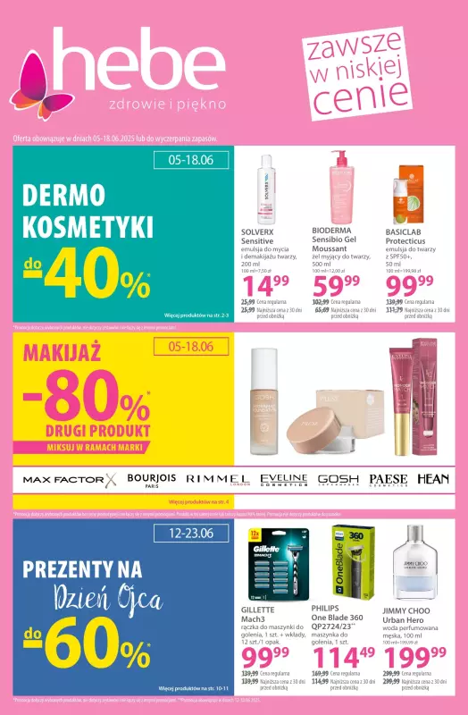 Hebe - gazetka promocyjna Gazetka od czwartku 05.06 do środy 18.06