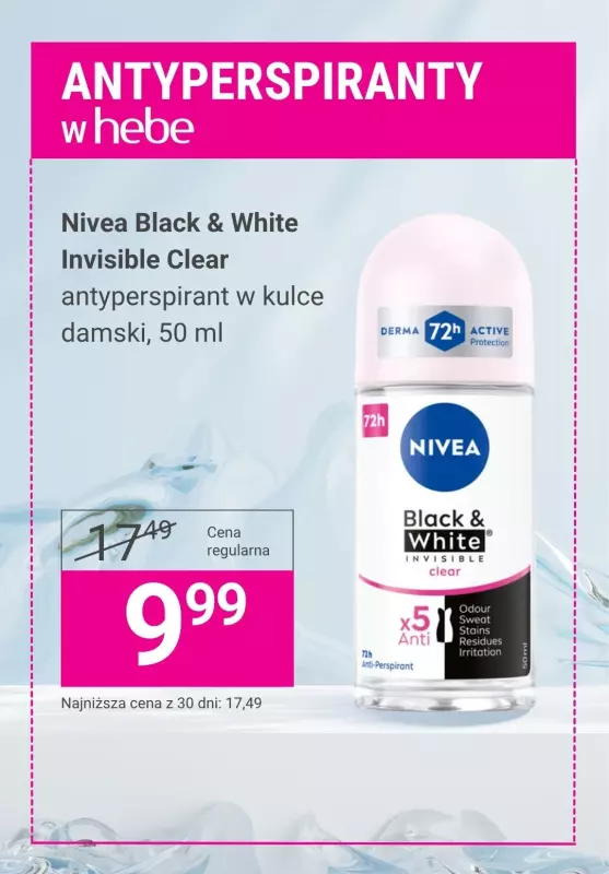 Hebe - gazetka promocyjna Dezodoranty i antyperspiranty na promocji! od czwartku 05.06 do środy 18.06 - strona 8