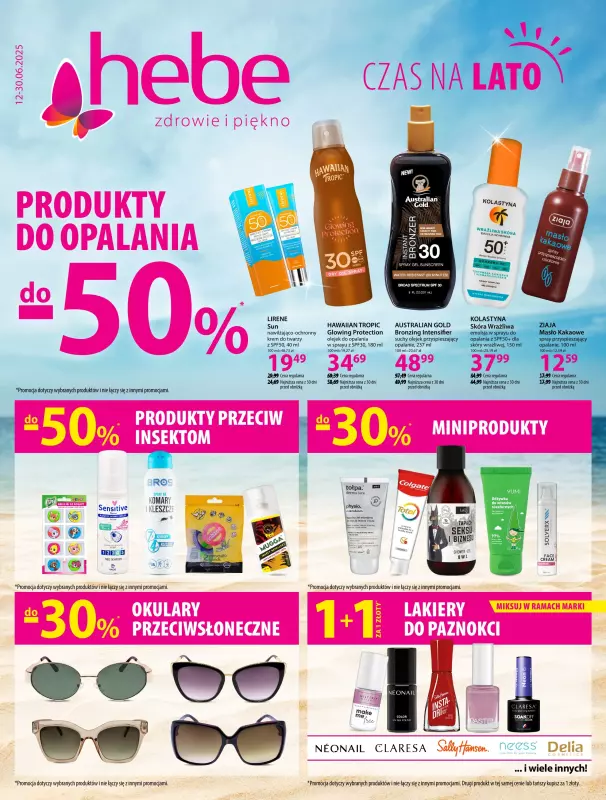 Hebe - gazetka promocyjna Ulotka od czwartku 12.06 do poniedziałku 30.06