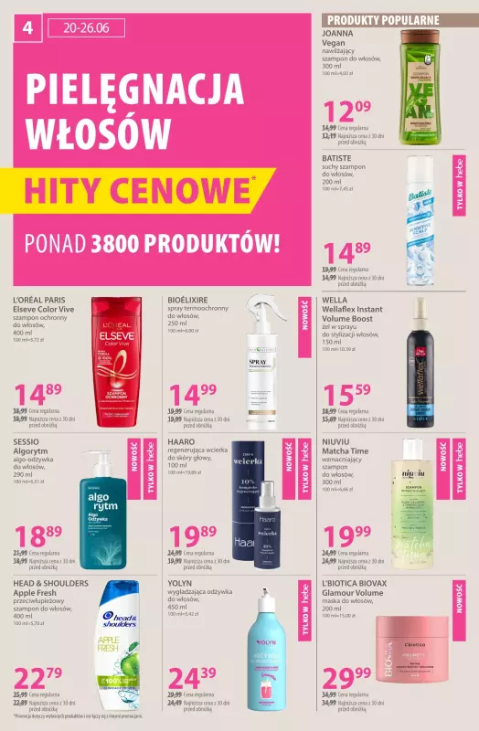 Hebe - gazetka promocyjna Gazetka od piątku 20.06 do niedzieli 06.07 - strona 4