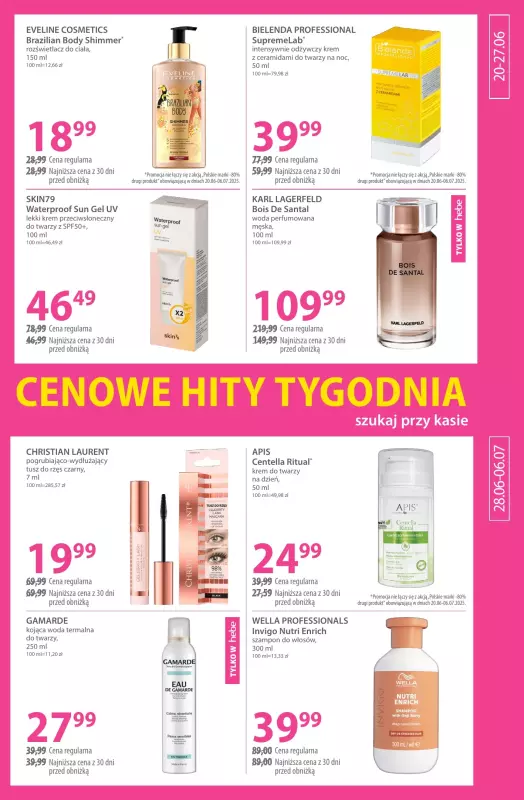 Hebe - gazetka promocyjna Gazetka od piątku 20.06 do niedzieli 06.07 - strona 7