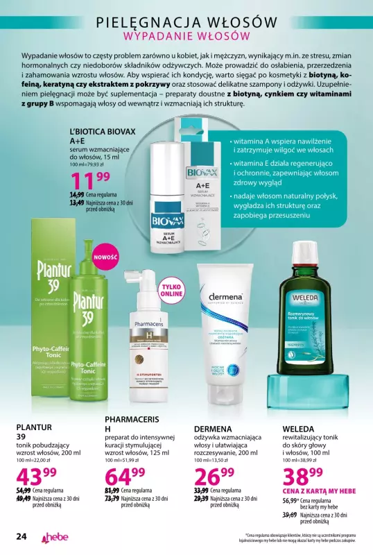 Hebe - gazetka promocyjna Katalog od poniedziałku 23.06 do czwartku 31.07 - strona 24