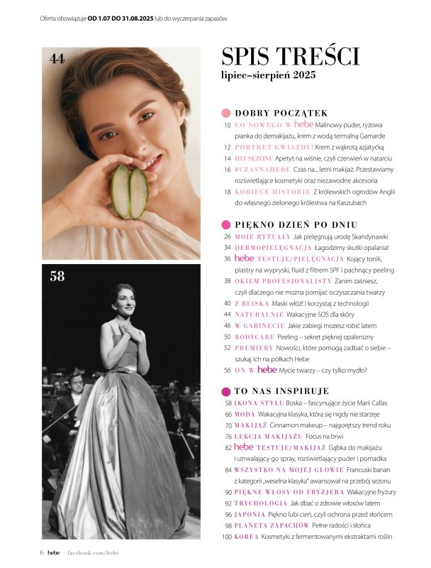 Hebe - gazetka promocyjna Magazyn od wtorku 01.07 do niedzieli 31.08 - strona 6