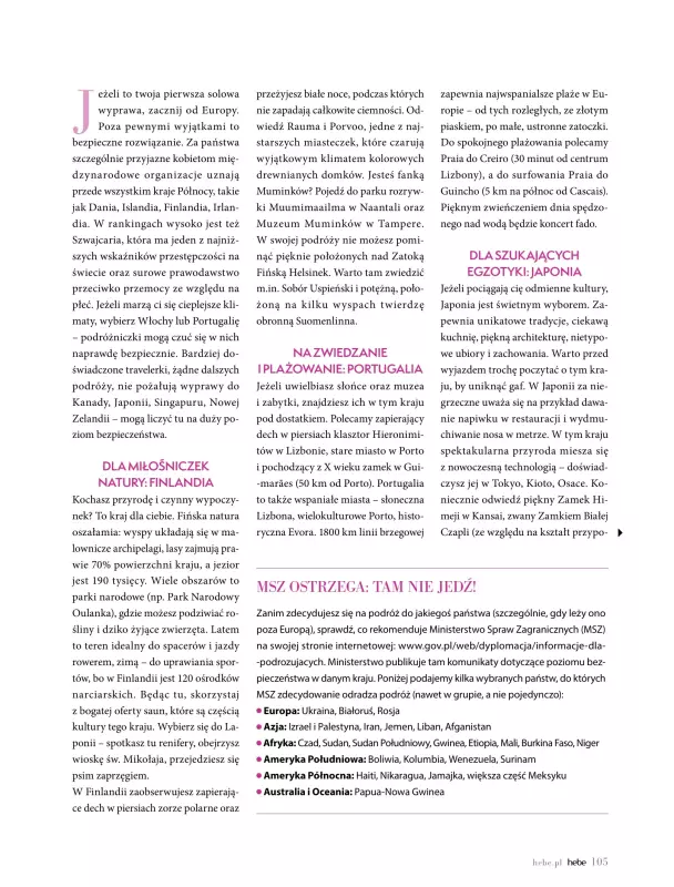 Hebe - gazetka promocyjna Magazyn od wtorku 01.07 do niedzieli 31.08 - strona 105