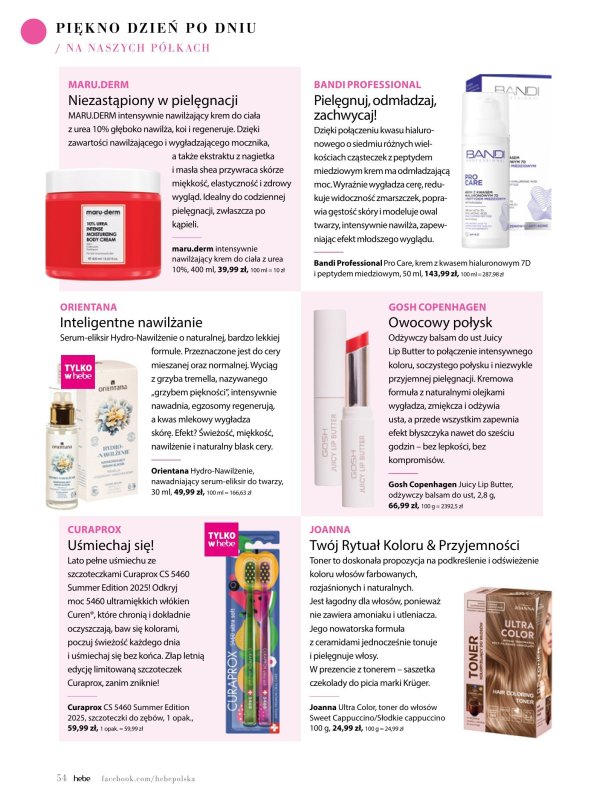 Hebe - gazetka promocyjna Magazyn od wtorku 01.07 do niedzieli 31.08 - strona 54