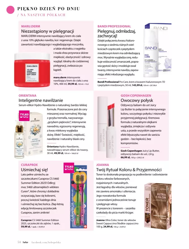 Hebe - gazetka promocyjna Magazyn od wtorku 01.07 do niedzieli 31.08 - strona 54