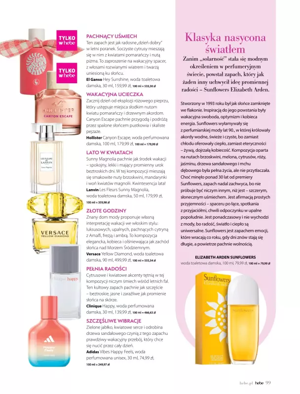 Hebe - gazetka promocyjna Magazyn od wtorku 01.07 do niedzieli 31.08 - strona 99