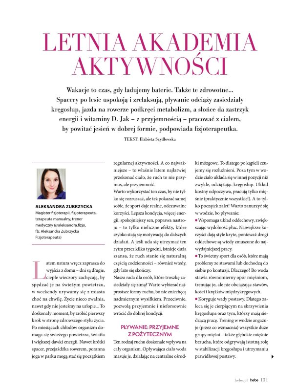 Hebe - gazetka promocyjna Magazyn od wtorku 01.07 do niedzieli 31.08 - strona 131