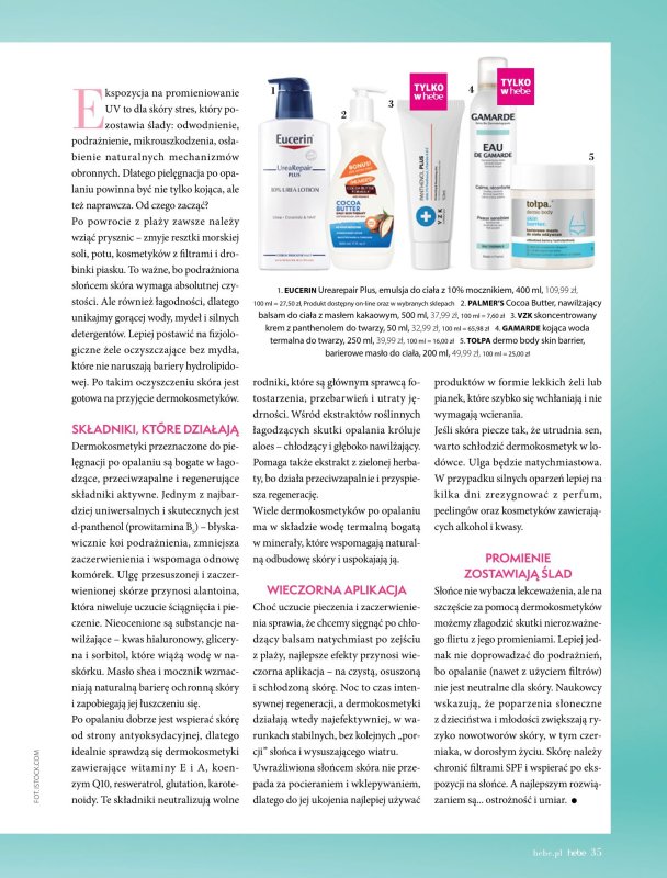 Hebe - gazetka promocyjna Magazyn od wtorku 01.07 do niedzieli 31.08 - strona 35