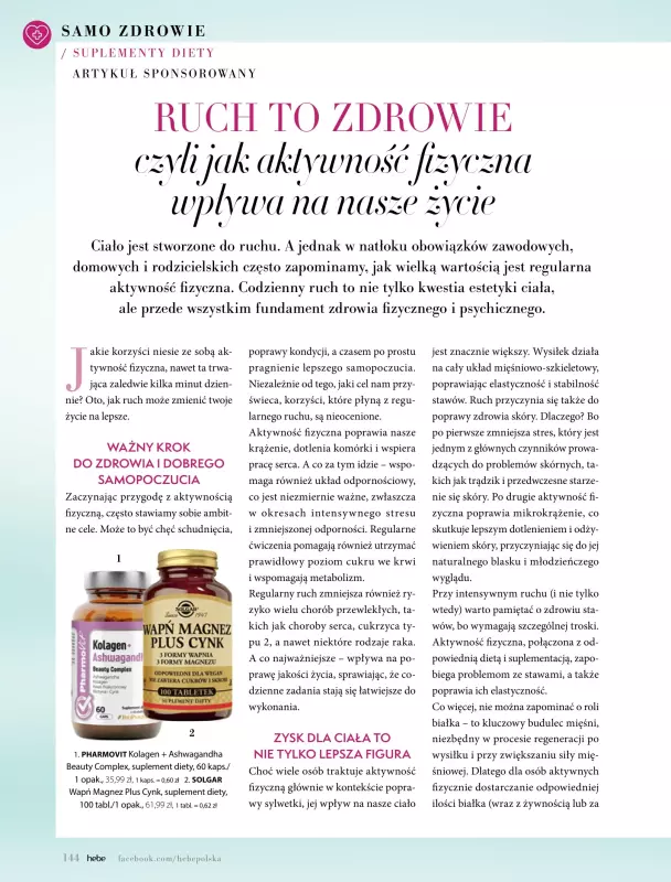 Hebe - gazetka promocyjna Magazyn od wtorku 01.07 do niedzieli 31.08 - strona 144