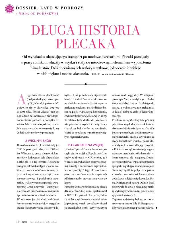 Hebe - gazetka promocyjna Magazyn od wtorku 01.07 do niedzieli 31.08 - strona 124
