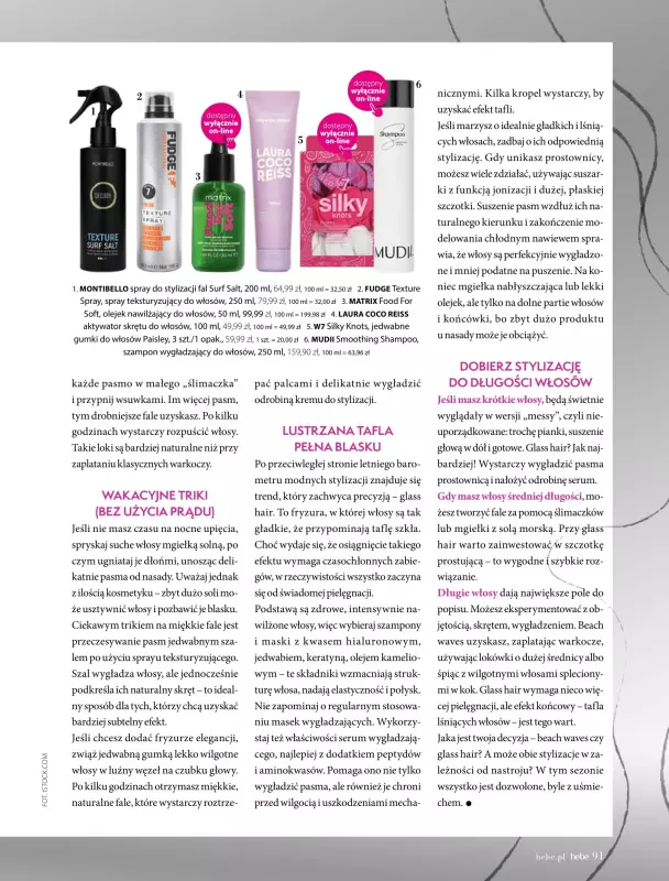 Hebe - gazetka promocyjna Magazyn od wtorku 01.07 do niedzieli 31.08 - strona 91