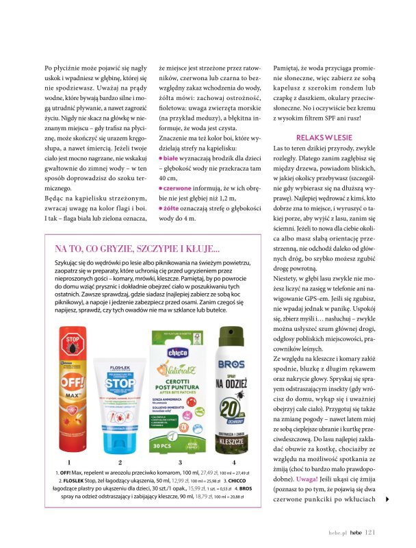 Hebe - gazetka promocyjna Magazyn od wtorku 01.07 do niedzieli 31.08 - strona 121