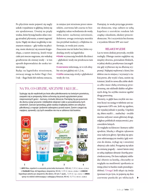 Hebe - gazetka promocyjna Magazyn od wtorku 01.07 do niedzieli 31.08 - strona 121