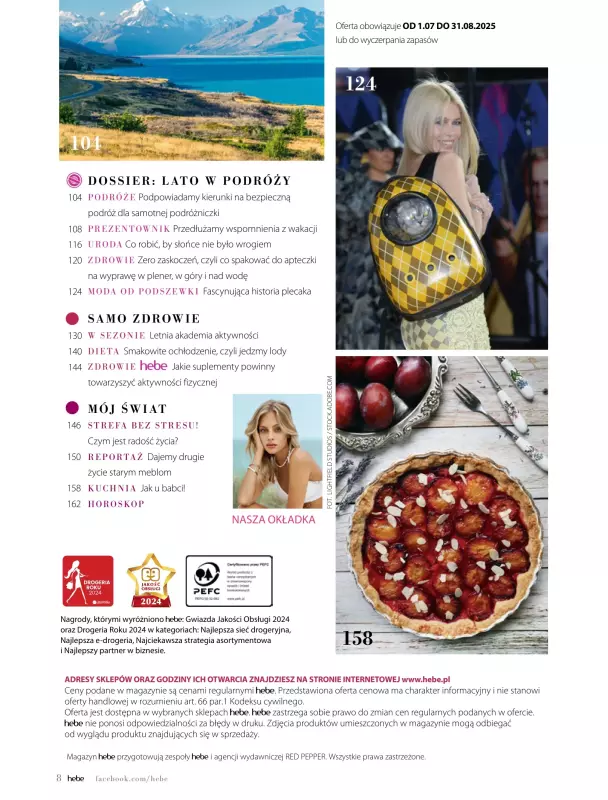 Hebe - gazetka promocyjna Magazyn od wtorku 01.07 do niedzieli 31.08 - strona 8