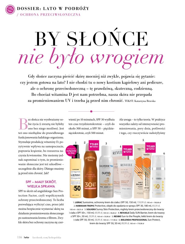 Hebe - gazetka promocyjna Magazyn od wtorku 01.07 do niedzieli 31.08 - strona 116