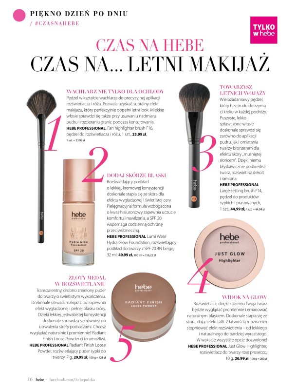 Hebe - gazetka promocyjna Magazyn od wtorku 01.07 do niedzieli 31.08 - strona 16