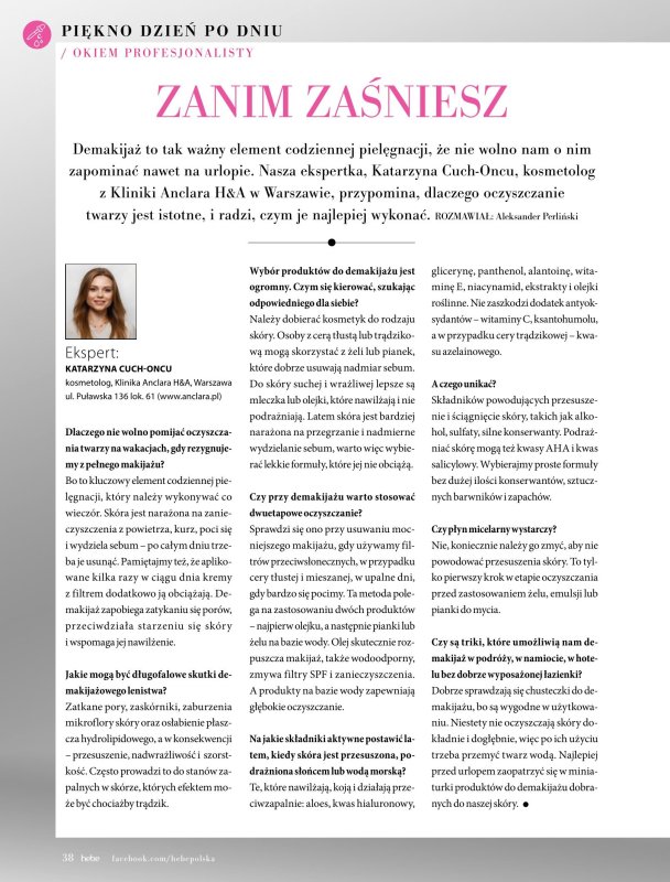 Hebe - gazetka promocyjna Magazyn od wtorku 01.07 do niedzieli 31.08 - strona 38