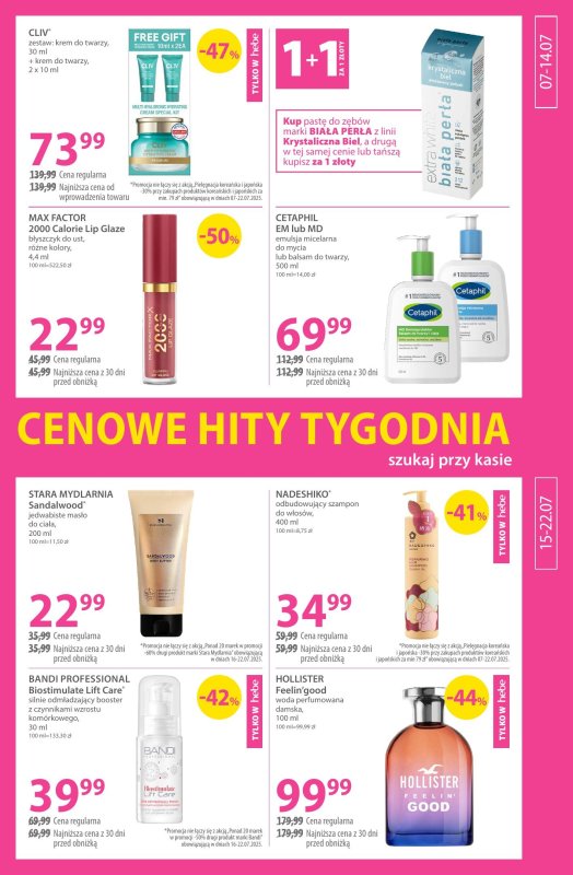 Hebe - gazetka promocyjna Gazetka od poniedziałku 07.07 do wtorku 22.07 - strona 7