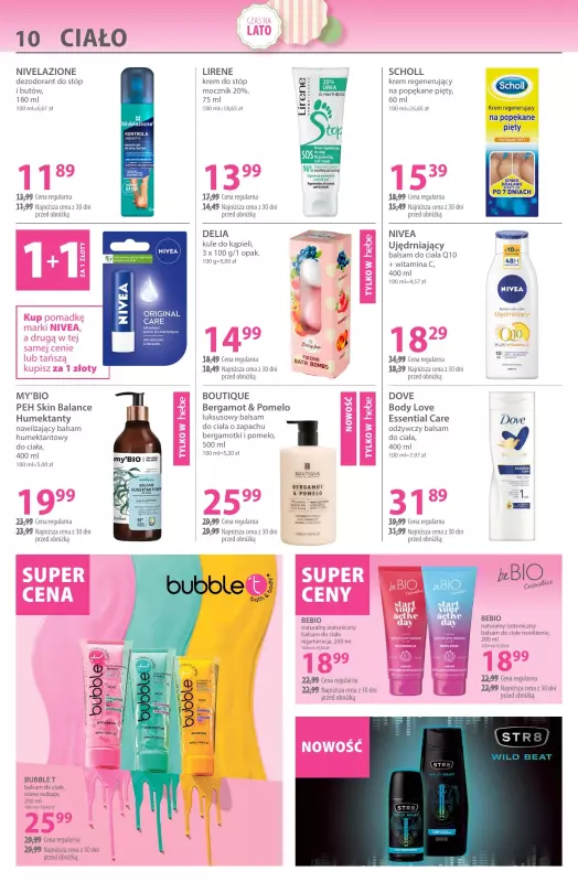 Hebe - gazetka promocyjna Gazetka od środy 23.07 do środy 06.08 - strona 10
