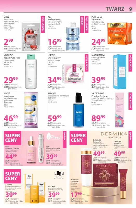 Hebe - gazetka promocyjna Gazetka od środy 23.07 do środy 06.08 - strona 9