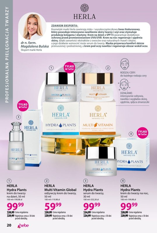 Hebe - gazetka promocyjna Katalog od piątku 01.08 do niedzieli 31.08 - strona 20