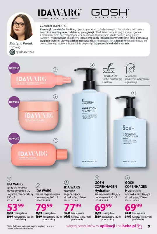 Hebe - gazetka promocyjna Katalog od piątku 01.08 do niedzieli 31.08 - strona 9