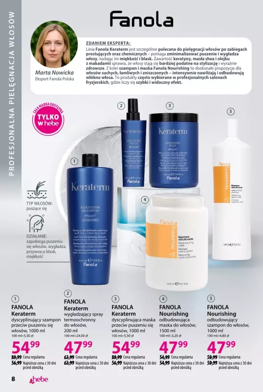 Hebe - gazetka promocyjna Katalog od piątku 01.08 do niedzieli 31.08 - strona 8