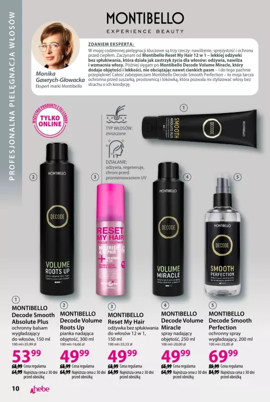 Hebe - gazetka promocyjna Katalog od piątku 01.08 do niedzieli 31.08 - strona 10
