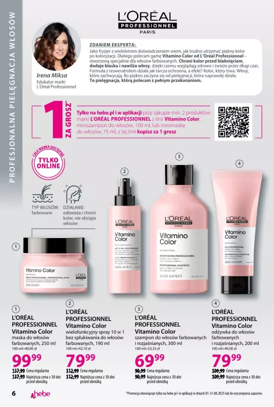 Hebe - gazetka promocyjna Katalog od piątku 01.08 do niedzieli 31.08 - strona 6