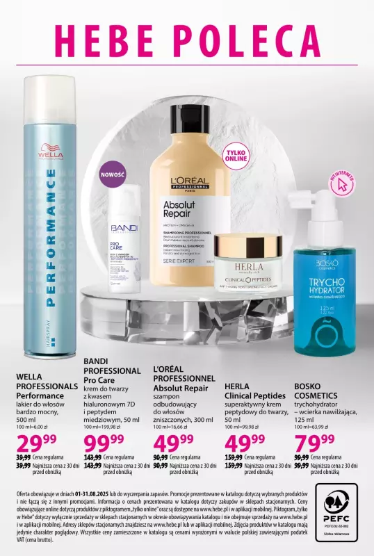 Hebe - gazetka promocyjna Katalog od piątku 01.08 do niedzieli 31.08 - strona 28