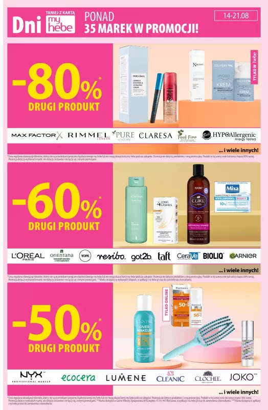 Hebe - gazetka promocyjna Gazetka od czwartku 07.08 do czwartku 21.08 - strona 5