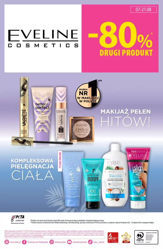 Hebe - gazetka promocyjna Gazetka od czwartku 07.08 do czwartku 21.08 - strona 22
