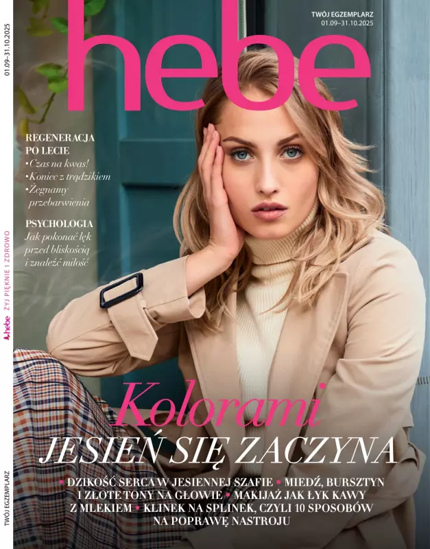 Hebe - gazetka promocyjna Magazyn Kolorami jesień się zaczyna od wtorku 02.09 do piątku 31.10